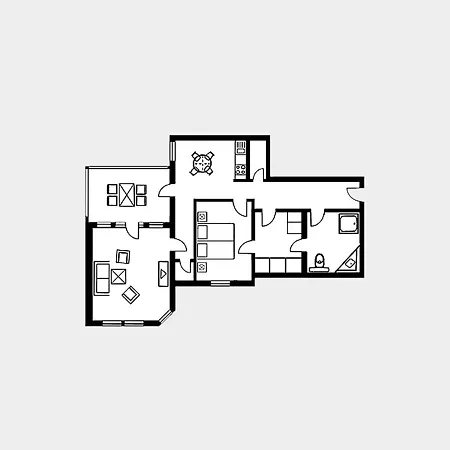 Apartament Strandvillen - Mit Meerblick, 1 Schlafzimmer, Sauna Und Balkon Sv-712 *